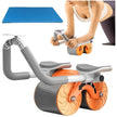 Automatic Rebound Ab Roller | 5-Layer Anti-Slip Wheel, Spring Return