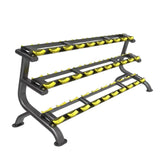 Commercial 3 Tier Dumbbell Rack | Heavy-Duty, High-Capacity, Curved Cradles