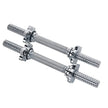 Dumbbell Rod Bar - Chrome Spinlock, 40cm, Rubber Coated Grip