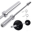 Olympic Bar 2.2m — 20kg Solid Steel, Knurled, Fits 2" Olympic Plates