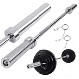 Olympic Bar 2.2m — 20kg Solid Steel, Knurled, Fits 2" Olympic Plates