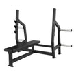 Olympic Weight Bench — Flat, Silent Barbell Rest, 46" Padded Back Pad