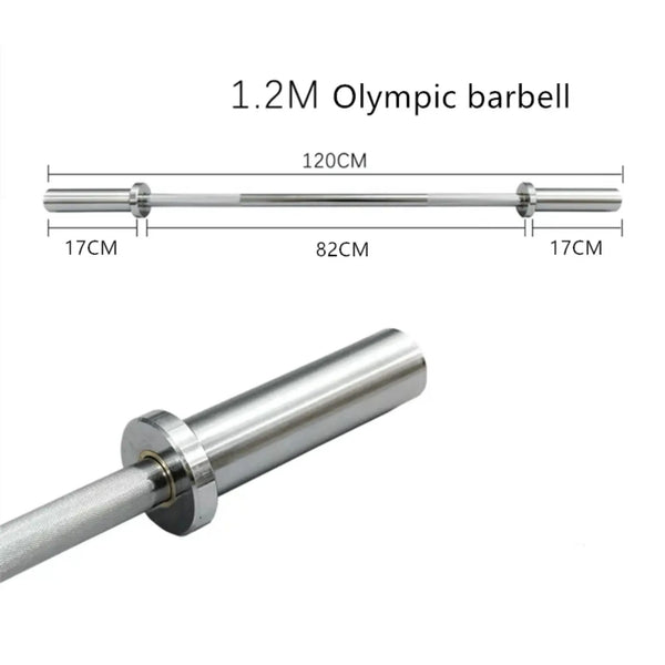 Olympic Bar 1.2m | 28mm Diameter, 300lb Capacity, 47-Inch Short Bar