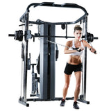 3-Station Multi Gym — Smith Machine, Cable Crossover, Chest Press, Leg Press, Lat Pulldown