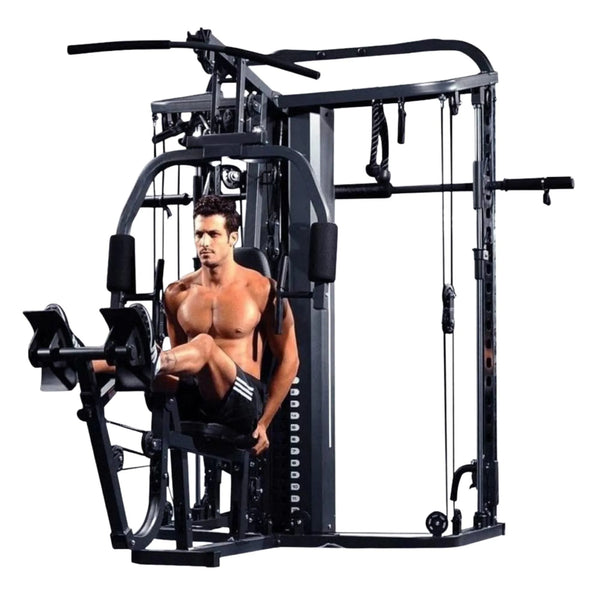 3-Station Multi Gym — Smith Machine, Cable Crossover, Chest Press, Leg Press, Lat Pulldown
