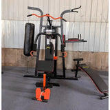 3 Station Multi Gym — 2000lbs Resistance, 3 Independent Stations, Exercise Chart
