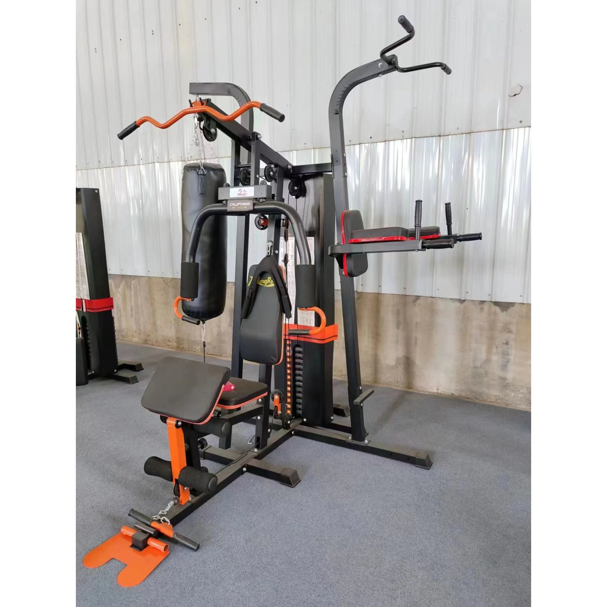 3 Station Multi Gym — 2000lbs Resistance, 3 Independent Stations, Exercise Chart