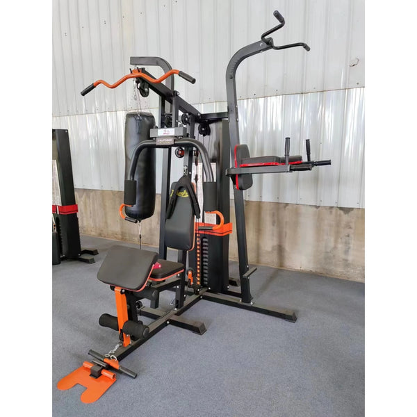 3 Station Multi Gym — 2000lbs Resistance, 3 Independent Stations, Exercise Chart