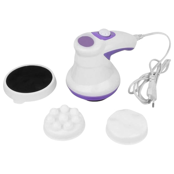 5-Head Handheld Vibration Massager — Interchangeable Heads, Muscle Relief