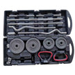 58KG Adjustable Dumbbell & Barbell Set — Chrome Plates, EZ Bar, Case