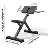 Adjustable Roman Chair — 280kg Capacity, Carbon Steel, 45° Back Extension