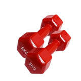 Aerobic Dumbbells Vinyl & Neoprene Coated - Sold in Pairs, 1kg to 5kg