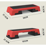 Aerobic Step Commercial — 100cm Platform, Height Adjustable, TPE Non-Slip