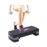 Aerobic Stepper — Height Adjustable 4-8 Inches, Non-Slip, Shock Absorbing
