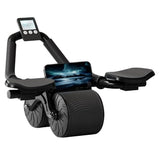 Automatic Rebound Ab Roller with Elbow Support — 5-Layer Anti-Slip Wheel