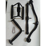 Cable Machine Attachments — Steel Tricep Pressdown Bar and Lat Pulldown Bar