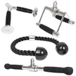 Cable Machine Attachments — Steel Tricep Pressdown Bar and Lat Pulldown Bar