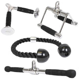 Cable Machine Attachments — Steel Tricep Pressdown Bar and Lat Pulldown Bar