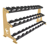 Commercial 3 Tier Dumbbell Rack | Heavy-Duty, High-Capacity, Curved Cradles