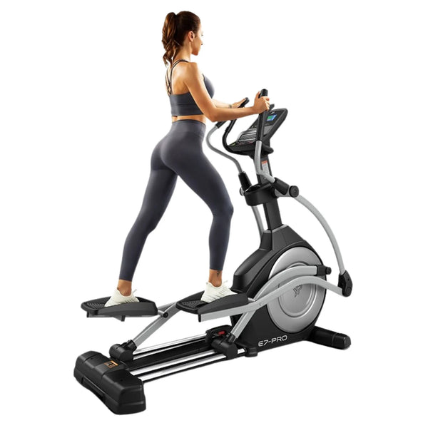 Commercial Elliptical Cross-Trainer E7-Pro — Adjustable Incline, Entertainment Console