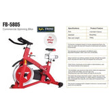 Body Strong Commercial Spin Bike — 20kg Flywheel, 460mm, Chain Drive