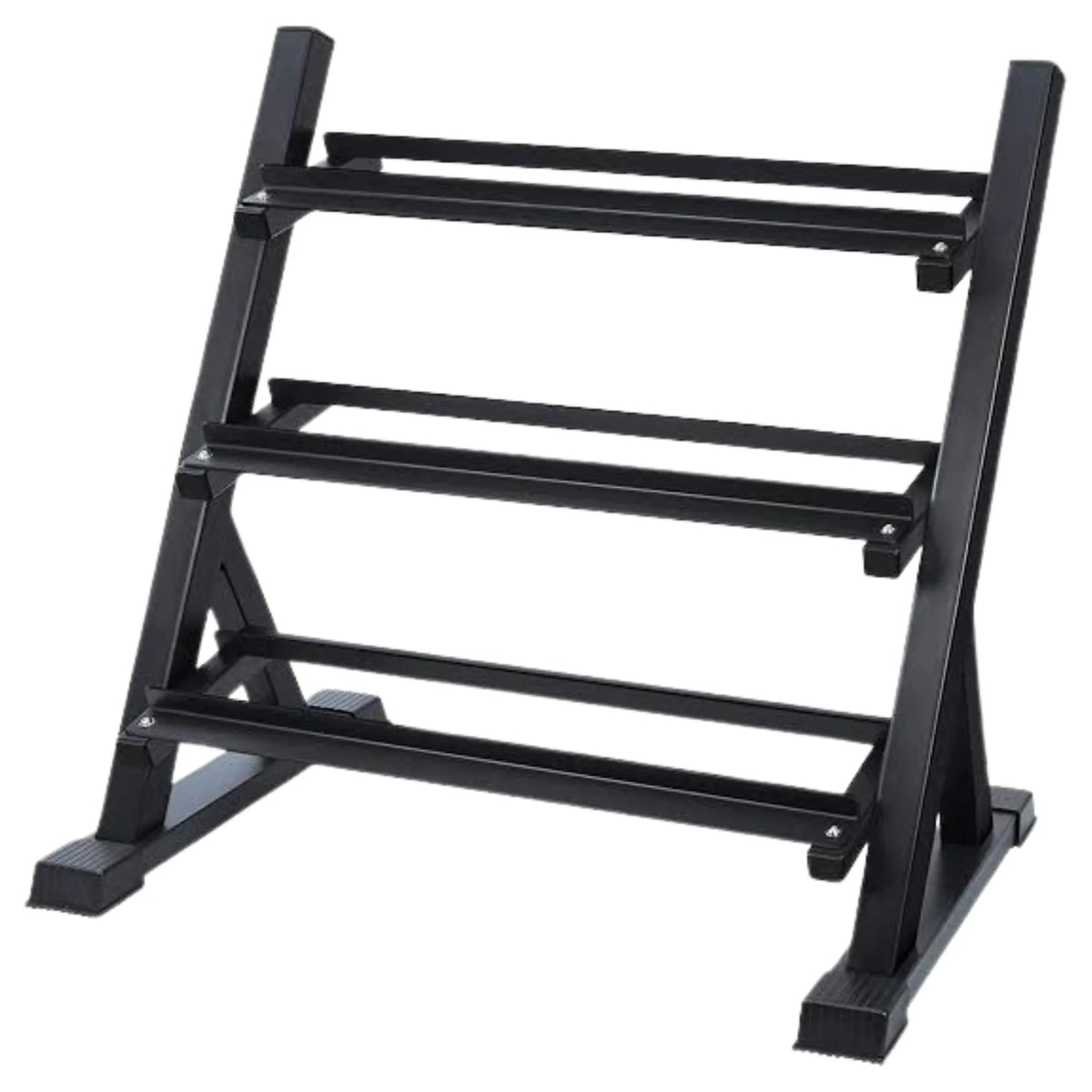 Dumbbell Rack 3 Tier — 1100lbs Commercial Steel, Angled Ergonomic Design