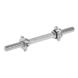 Dumbbell Rod Bar - Chrome Spinlock, 40cm, Rubber Coated Grip