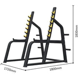 Heavy Duty Commercial Squat Rack — Powder-Coated Steel, Adjustable, Multi-Exercise