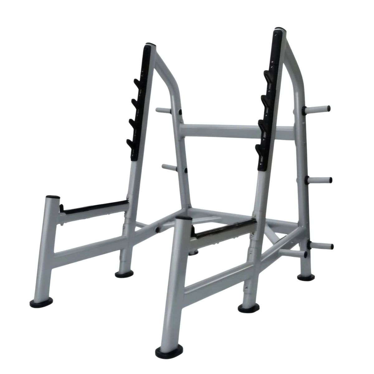 Heavy Duty Commercial Squat Rack — Powder-Coated Steel, Adjustable, Multi-Exercise