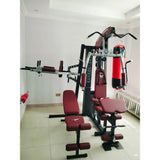 Integrated Multi Gym Machine — 3 Station, Cable, Leg Press, Dip Station
