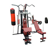 Integrated Multi Gym Machine — 3 Station, Cable, Leg Press, Dip Station