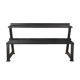 Kettlebell Rack — 2-Tier, 300kg Capacity, Rubber-Lined Trays