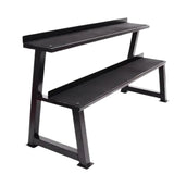 Kettlebell Rack — 2-Tier, 300kg Capacity, Rubber-Lined Trays