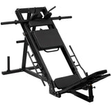 Commercial Leg Press & Hack Squat Machine — Quad-Track, DuraFirm Pads, 11-Gauge Frame