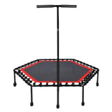 LivePro LP8250B Hexagonal Trampoline — Adjustable Handle, Foldable, Adults and Kids