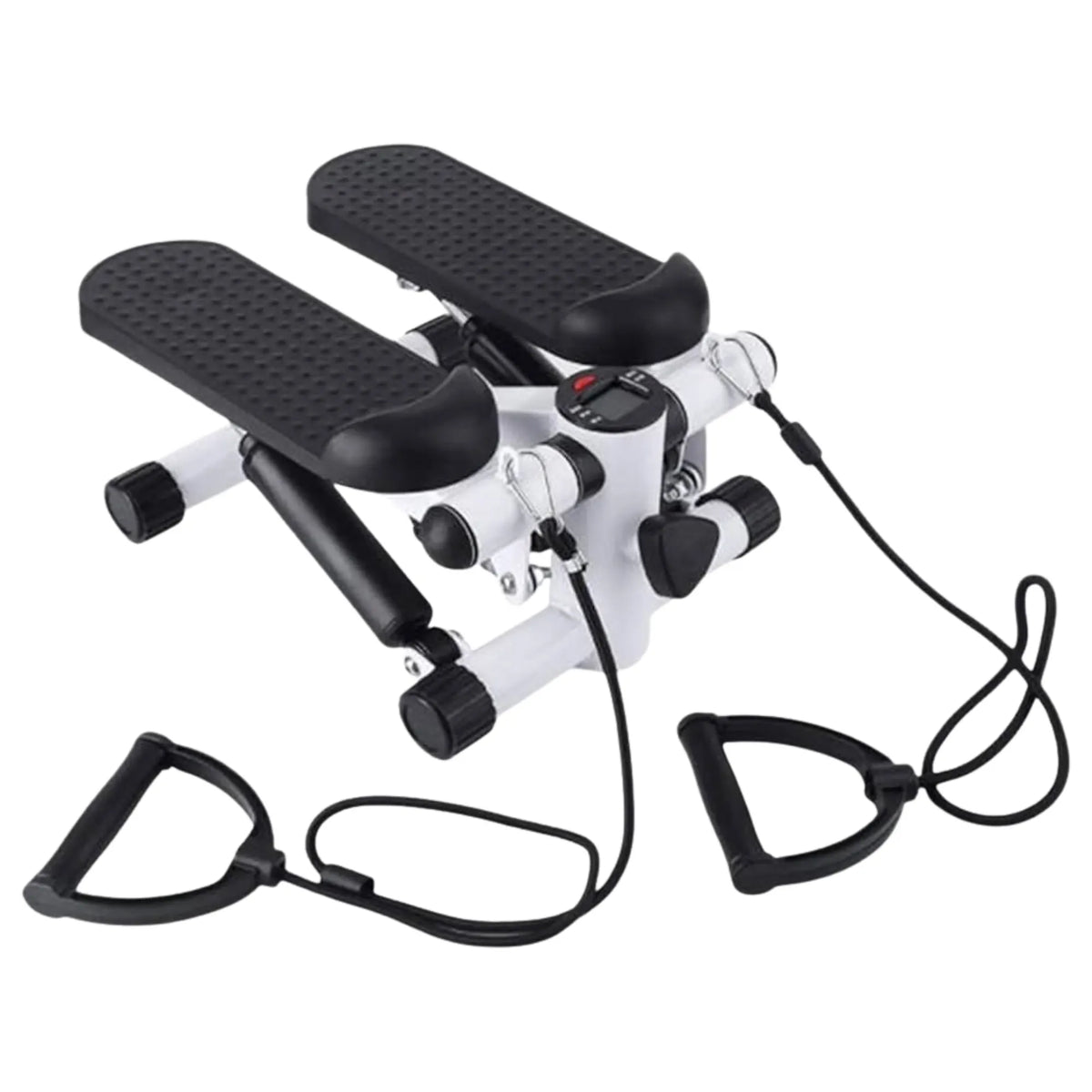 Mini Stepper — Digital Monitor, Upper Body Resistance Bands, Compact Design