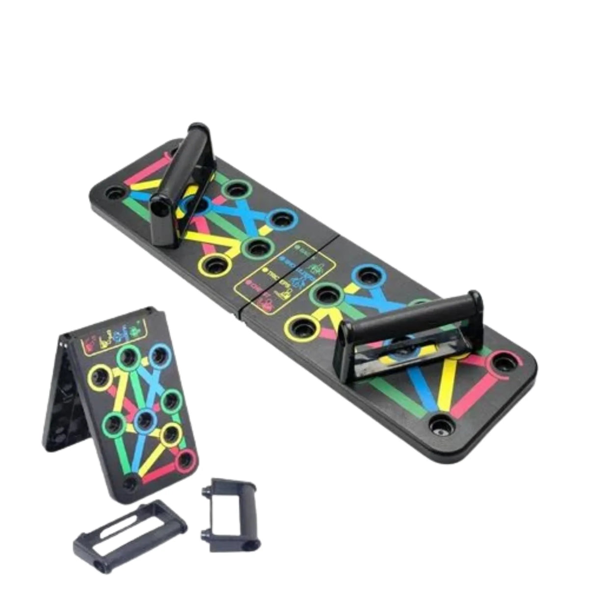 Multifunctional Push Up Board 14 in 1 — Colour Coded, Targets 4 Muscle Groups
