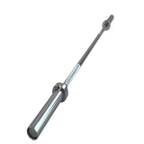 Olympic Bar 1.8m — Solid Steel, Knurled Grip, 50mm Plate Bore, Spring Collars