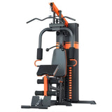 Single Station Multi Gym — 72kg Stack, 900kg Cables, 65mm Foam Pads, 4 Attachments
