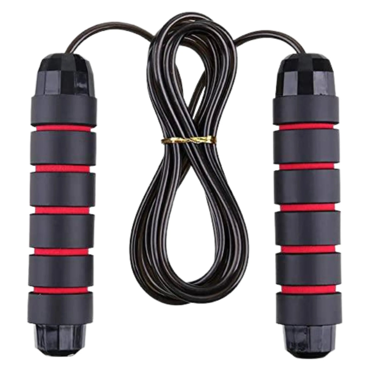 Skipping Jump Rope — Memory Foam Weighted Handles, PVC Steel Cable