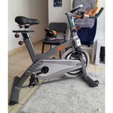 JX Spinning Bike — Belt Drive, 18lb Flywheel, Aero Bars, Padded Saddle