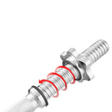 Standard Threaded Barbell Bar 180cm — Chrome, Diamond Knurled, 120kg Capacity