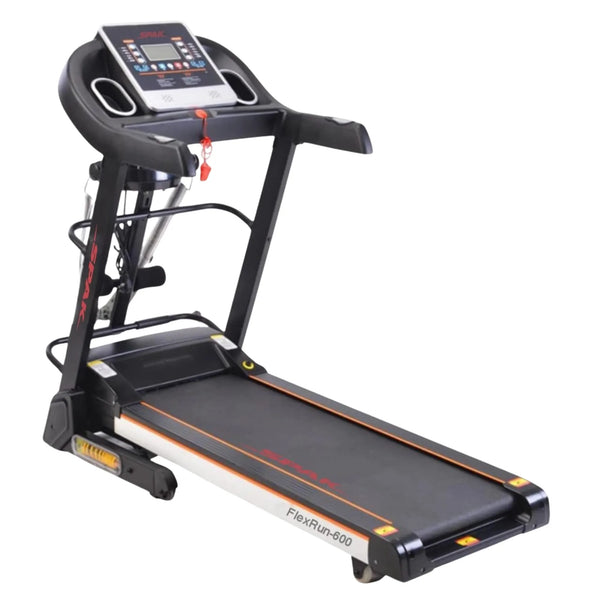 Spak Flexrun-600 Treadmill — 3.5HP, 15 Incline Levels, Massager