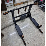 Wall-Mounted Pull-Up Bar — 440lb Capacity, Thickened Steel