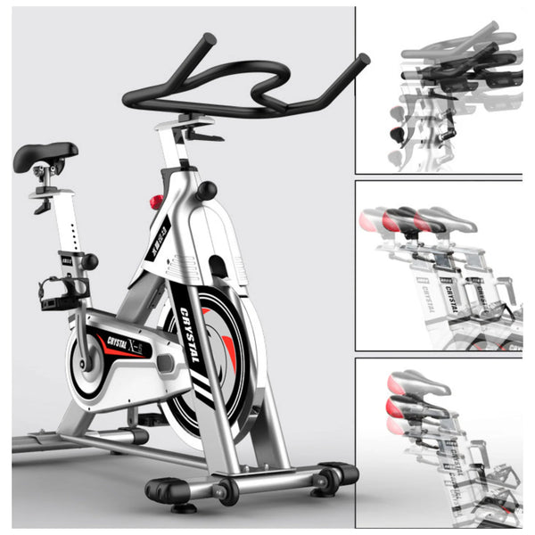 X5 Commercial Spin Bike — 21kg Flywheel, 200kg Capacity, Belt Drive