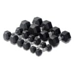 Hexagon Dumbbells Rubber Coated