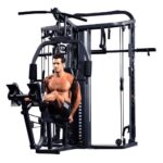 3- station multi Gym Machine with Smith Machine Bar & Cable crossover