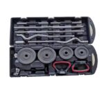 58KG Adjustable Dumbbell and Barbell Set with Case - Image 2