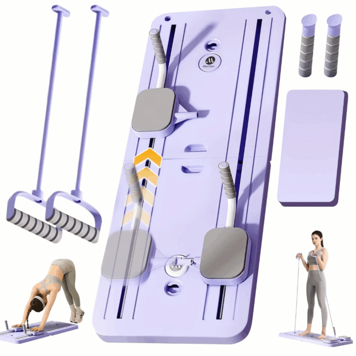 Foldable Pilates Board Reformer 4 in 1 Multifunctional Core Exercise Set Ab Trainer - Image 7